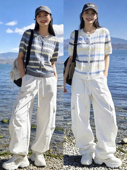 603037时尚休闲工装裤 裤脚可收缩成束脚裤 商品图1