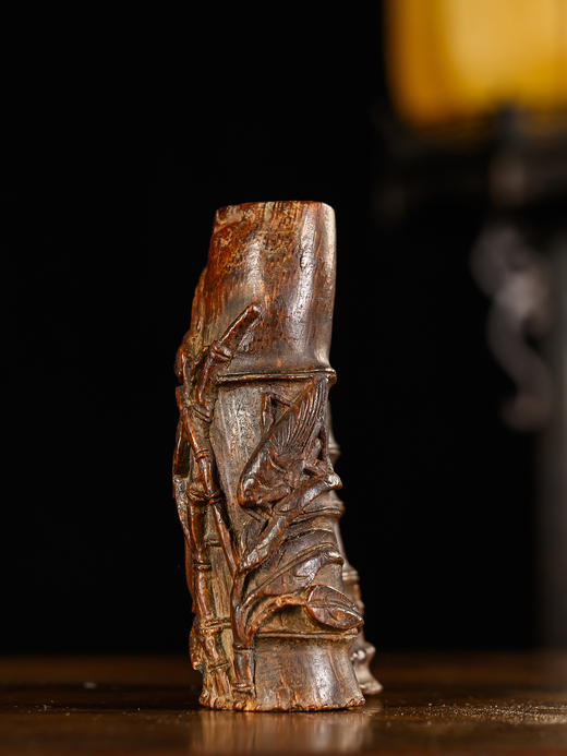 清	竹雕竹节工笔插 商品图4