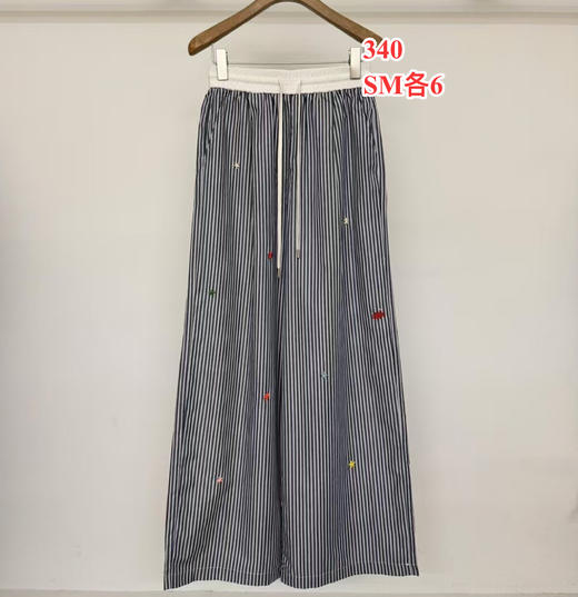 【门店同款】ENJOY夏季海星刺绣条纹裤 162548853 商品图0