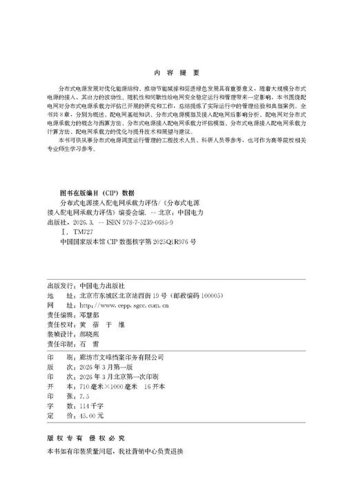 分布式电源接入配电网承载力评估 商品图3