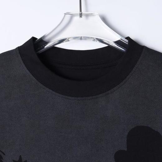 SDSA男装2026新款轻奢美式渐变卡通招手印花圆领短袖T恤百搭潮 商品图1