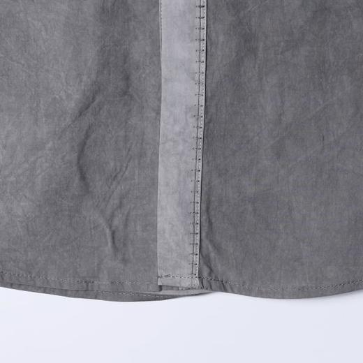 SDSA男装2026新款明线撞色门襟长袖衬衫宽松做旧肌理感休闲上衣 商品图3