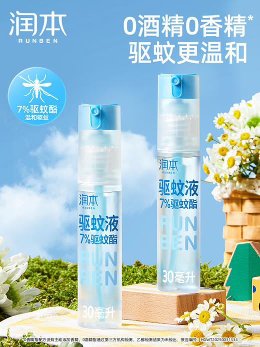 新！润本驱蚊酯 羟哌酯驱蚊液 户外专用防蚊喷雾 倒喷+自动喷头组合 商品图3