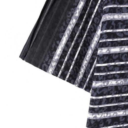 SDSA男装2026新款高贵轻奢潮牌豹纹条纹拼接宽松短袖T恤百搭时尚 商品图2