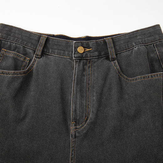 谜底直筒牛仔裤长裤2026年夏季新品质感黑牛百搭显瘦女262MJ0482 商品图3