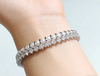 爆闪双层 3mm小米珠珍珠手链 手腕叠戴神器 派对必备 [发：37] 商品缩略图1