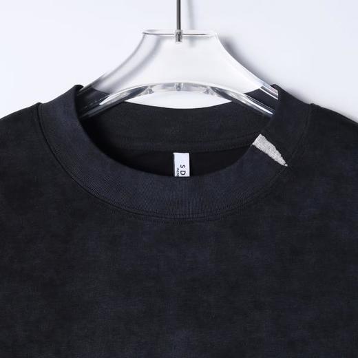 SDSA男装2026新款做旧假两件短袖T恤拼接下摆宽松圆领休闲上衣 商品图1