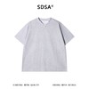 SDSA男装2026新款高贵轻奢亨利领小V领短袖T恤肌理感宽松圆领上衣 商品缩略图1