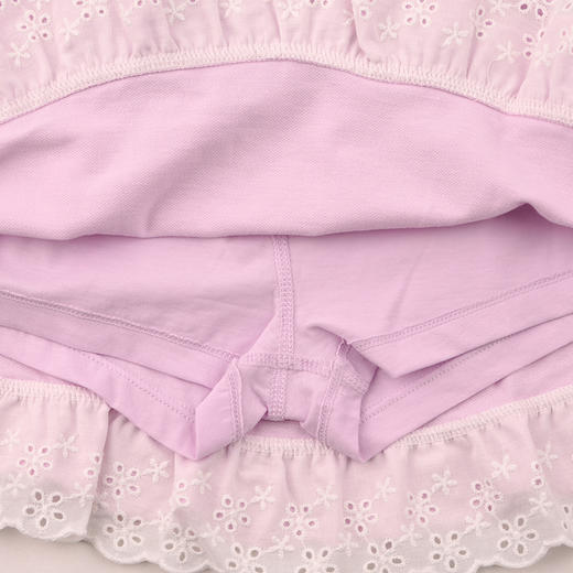 棉果果夏季新品女童纯棉针织短裙M222210426320 商品图3