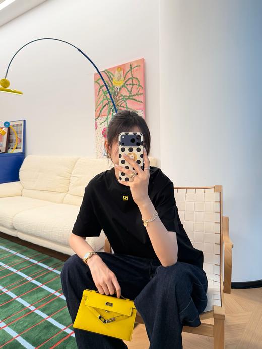 芬迪 新款经典刺绣短袖T恤 商品图0