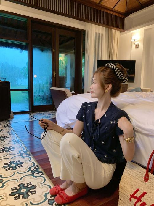 <曾小咸推荐>4.4现货秒杀 ！微信超特价！韩系系带绣花短袖衬衫 日常129.99 立减70 秒杀59.99！！ 商品图6