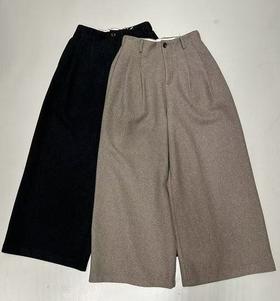 【门店同款】ENJOY冬季韩系压褶毛呢裤 167296544