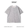 SDSA男装2026新款高贵轻奢美式简约立体条纹圆领短袖T恤百搭时尚 商品缩略图0