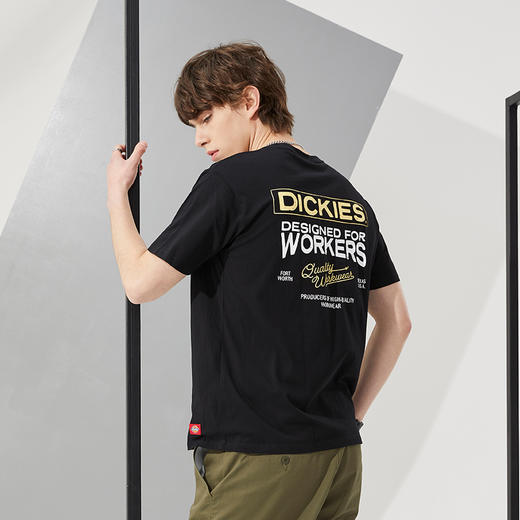 Dickies纯色短袖T恤男圆领休闲百搭宽松打底衫男女上衣DK010359 商品图2