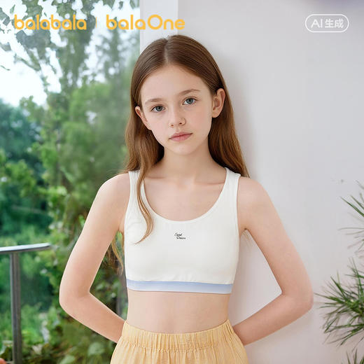 巴拉巴拉女童内衣发育期儿童背心文胸防凸点防走光冰丝凉感轻薄 商品图1