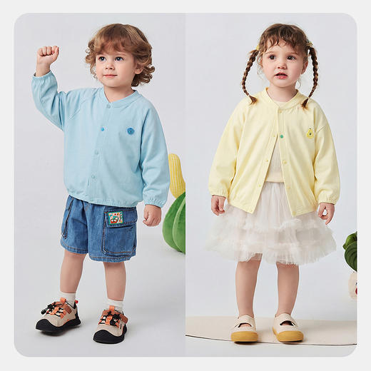 [小树荫]迷你巴拉男女宝宝防晒衣速干抑菌UPF50+婴儿空调衫2026夏 商品图3