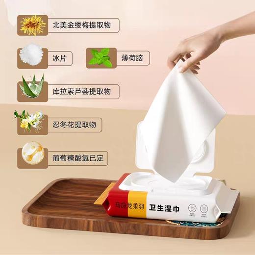 【清爽湿厕纸】彩虹湿厕纸/柔羽湿厕纸 卫生湿巾 99%杀菌 原生木浆 可冲散 不堵马桶 商品图2