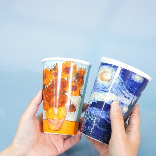 【梵高学院主题杯向日葵、星空杯】正版艺术保障：梵高学院官方正版授权，复刻梵高传世名作《星月夜》《向日葵》（72小时发货） 商品图3