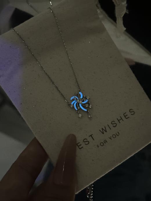 【夜光烟花】卡蒂罗KADER 心动烟花项链  925银浪漫花火满镶闪锆纯银锁骨链发光设计 小众精致闪耀流苏 商品图7