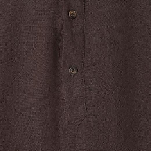 SDSA男装2026新款高贵轻奢潮牌复古亨利领宽松长袖衬衫 商品图3