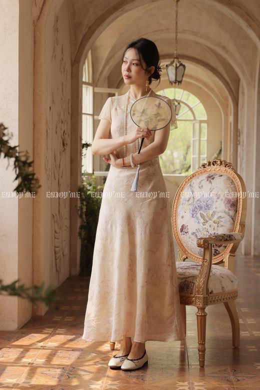 【门店同款】ENJOY夏季“游园戏梦”烟粉玉棠连衣裙 171143495 商品图3