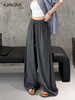 【轻薄飘逸】阿菁娜垂坠感棉麻阔腿裤F31C210038 商品缩略图3