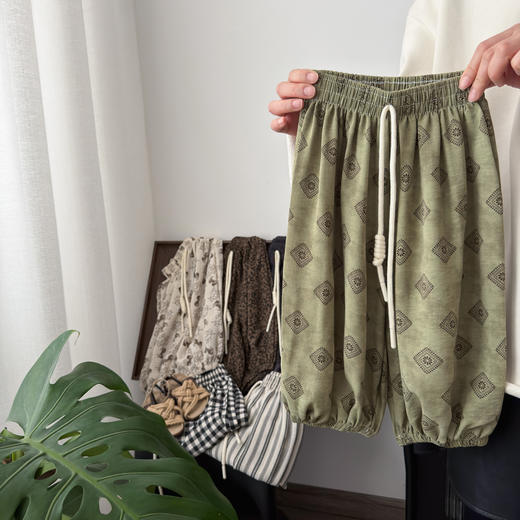 【39.9元/2件任选】儿童防蚊裤夏季男童休闲裤透气女童花花裤夏季裤子喜林贝尔 商品图1