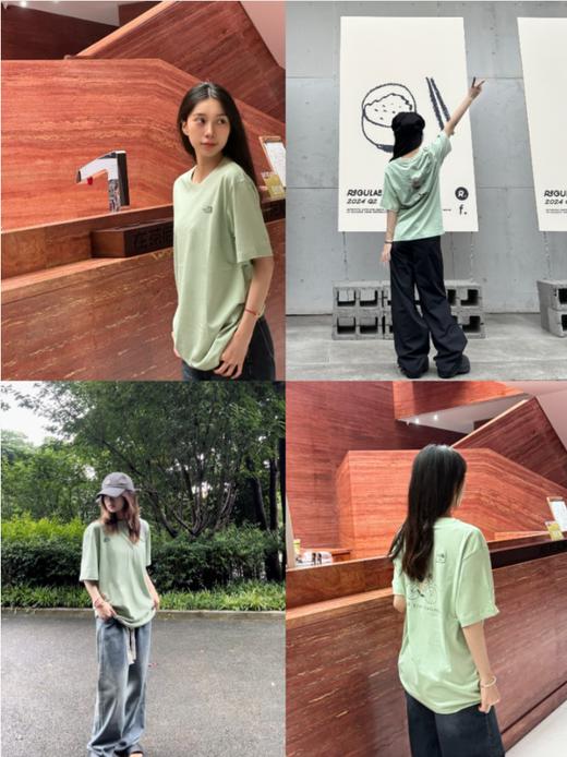 北面走进你心里简约卡通T恤 商品图2