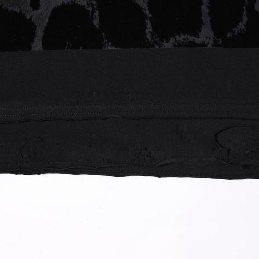 SDSA男装2026新款高贵轻奢潮牌痞帅植绒豹纹设计圆领短袖T恤百搭 商品图3