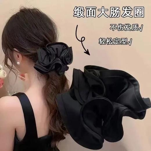 露思同款，品质很好，缎面大肠发圈带礼盒  26Y04018- 商品图7