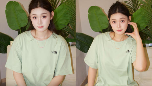 北面户外露营图案印花圆领短袖T恤 商品图3