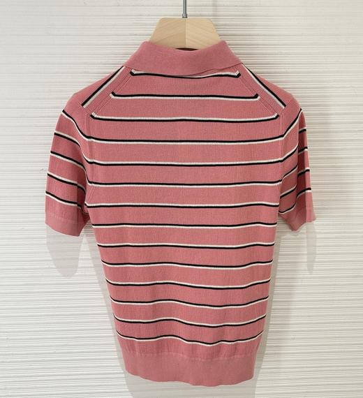 女款条纹短袖针织polo衫fe017 商品图1