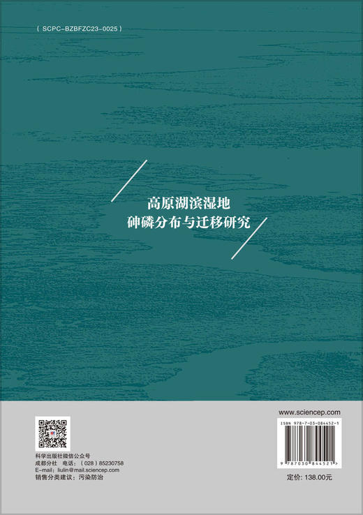 高原湖滨湿地砷磷分布与迁移研究 商品图1