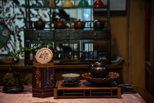 葳盛茶业2008年哈尼公主小圆饼古树春尖普洱茶熟茶100克 商品图2