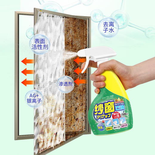 【清洁神器！清新无刺激】纱窗清洁泡泡免拆洗神器家用洗玻璃金刚网清洗剂去污强力油污喷雾.xb 商品图2
