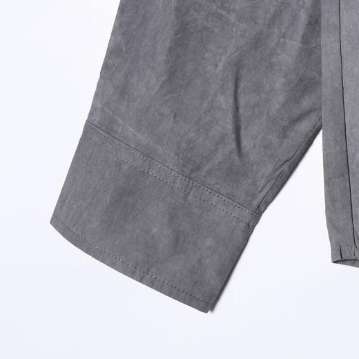 SDSA男装2026新款明线撞色门襟长袖衬衫宽松做旧肌理感休闲上衣 商品图2