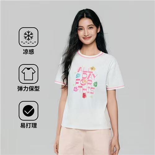 佐丹奴女装【超级马力欧兄弟联名款】索罗娜字母印花短袖T恤衫05396304 商品图0