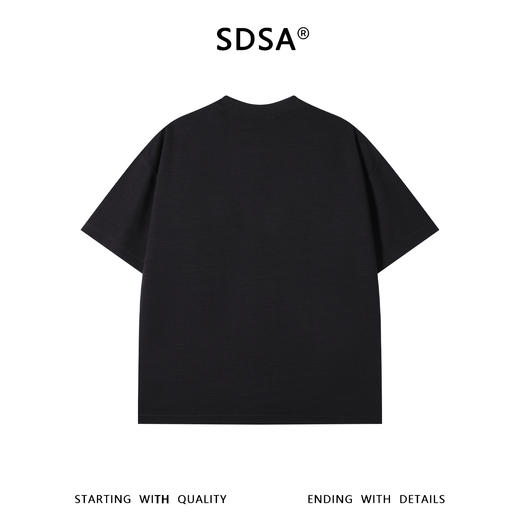 SDSA男装2026新款高贵轻奢美式烫钻字母印花圆领短袖T恤百搭高街 商品图1