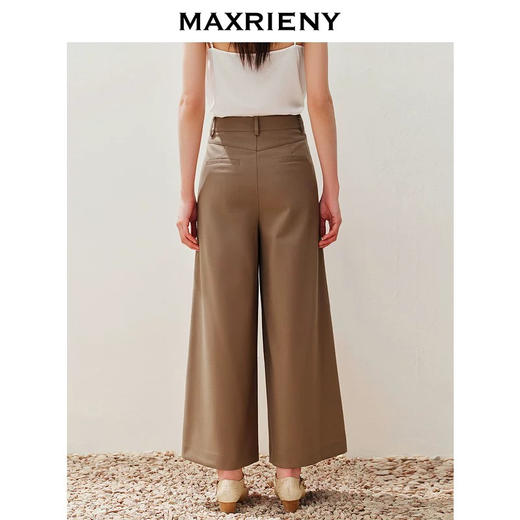 MAXRIENY复古阔腿裤不对称设计货号：MC85PA280 商品图3