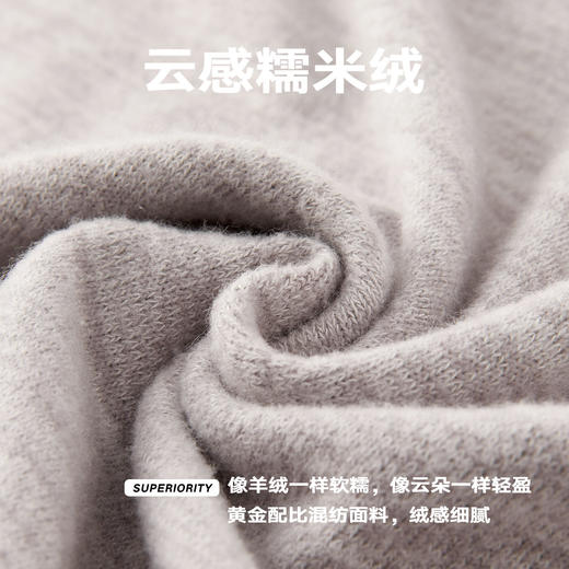 NPC潮牌CleanFit极简穿搭圆领短袖T恤亲肤云感糯米绒夏季NP62TE08 商品图4