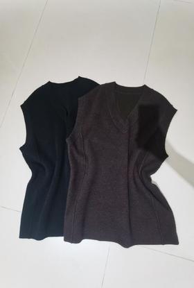 【门店同款】ENJOY冬季韩系V领针织背心裙 168443825