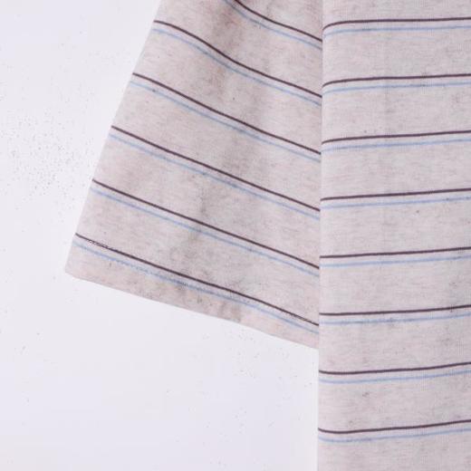 SDSA男装2026新款高贵轻奢韩系撞色条纹刺绣字母翻领短袖T恤百搭 商品图2