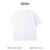 SDSA男装2026新款轻奢国潮简约苹果字母小标印花设计圆领短袖T恤 商品缩略图1