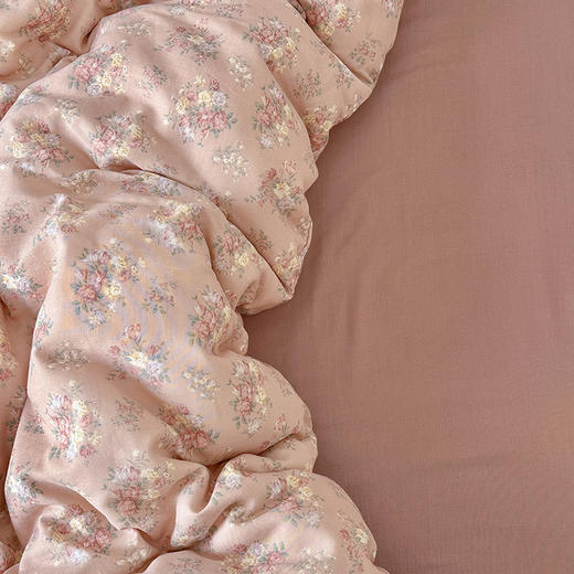 CKKHOUSE A类母婴级全棉双层纱四件套 床单款/床笠款 5款花型 商品图6