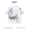 SDSA男装2026新款高贵轻奢美式高街扎染印花宽松短袖T恤百搭时尚 商品缩略图1
