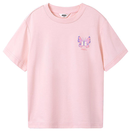 女童圆领短袖针织衫夏季新款安奈儿童装EG621828 商品图7