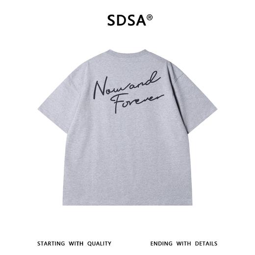 SDSA男装2026新款小字母签名印花短袖T恤简约宽松圆领休闲上衣 商品图4
