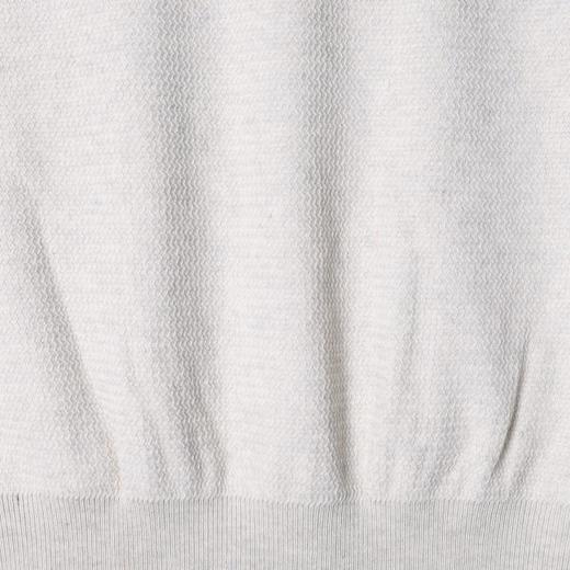 SDSA男装2026高贵轻奢老钱风简约纯色华夫格针织翻领短袖T恤百搭 商品图3