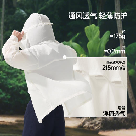 【店庆提前购】【满400减40】6楼蕉下女士晴雨冲锋防晒衣（宽松款）WR002吊牌价399 商品图3