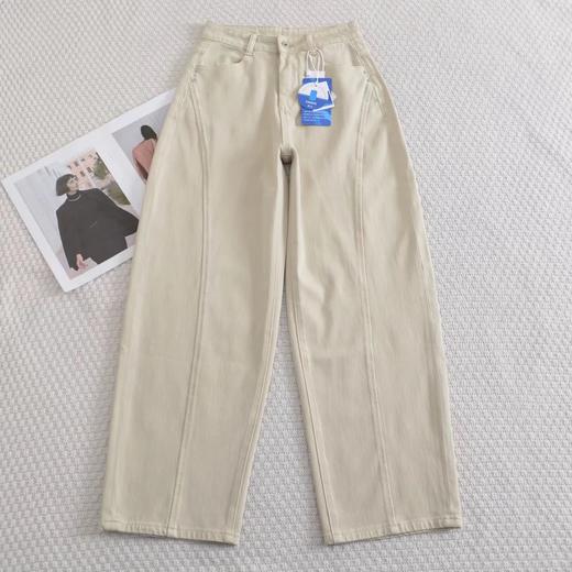 F040305春夏季新款四面弹杨桃裤女春季休闲百搭宽松阔腿牛仔裤拖地长裤 商品图2